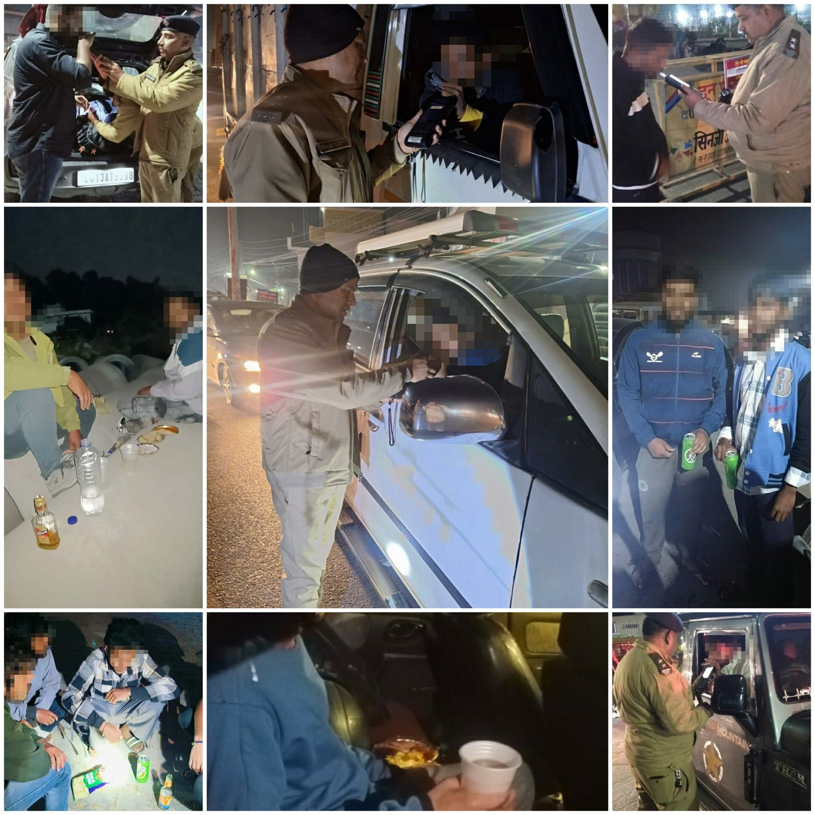 बड़ी खबर(उत्तराखंड) सही शराब गलत जगह.पुलिस ने अब तक 500 पर  करी करवाई