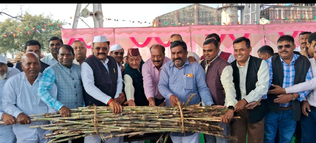 बड़ी खबर (उत्तराखंड) चीनी मिल पिराई सत्र का विधायक ने किया  शुभारंभ