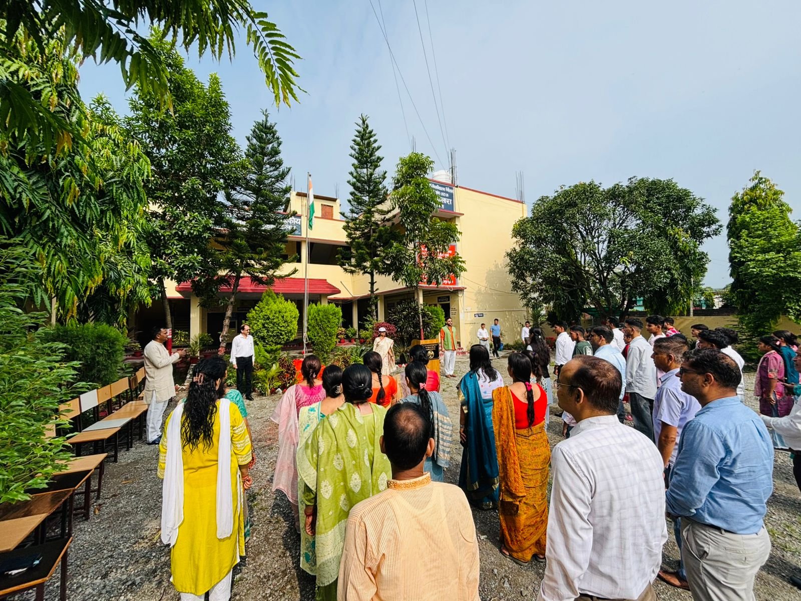 बड़ी खबर(हल्द्वानी) महाविद्यालय में हुआ ध्वजारोहण,