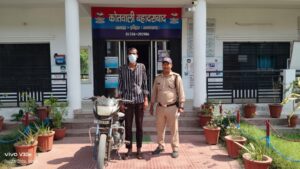 बड़ी खबर(उत्तराखंड)बाइक चोरी के साथ एक गिरफ्तार ।।