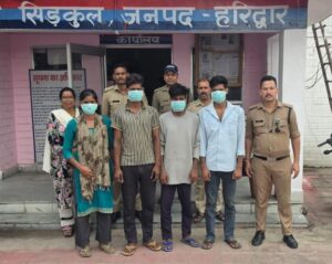 हरिद्वार-:सत्यापन अभियान में बाधा डालने पर एक महिला समेत चार गिरफ्तार