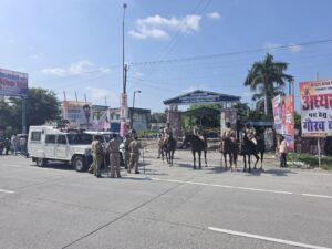 रुद्रपुर में छात्र संघ चुनाव को लेकर घुड़सवार दस्ते तैयार, पुलिस अलर्ट
